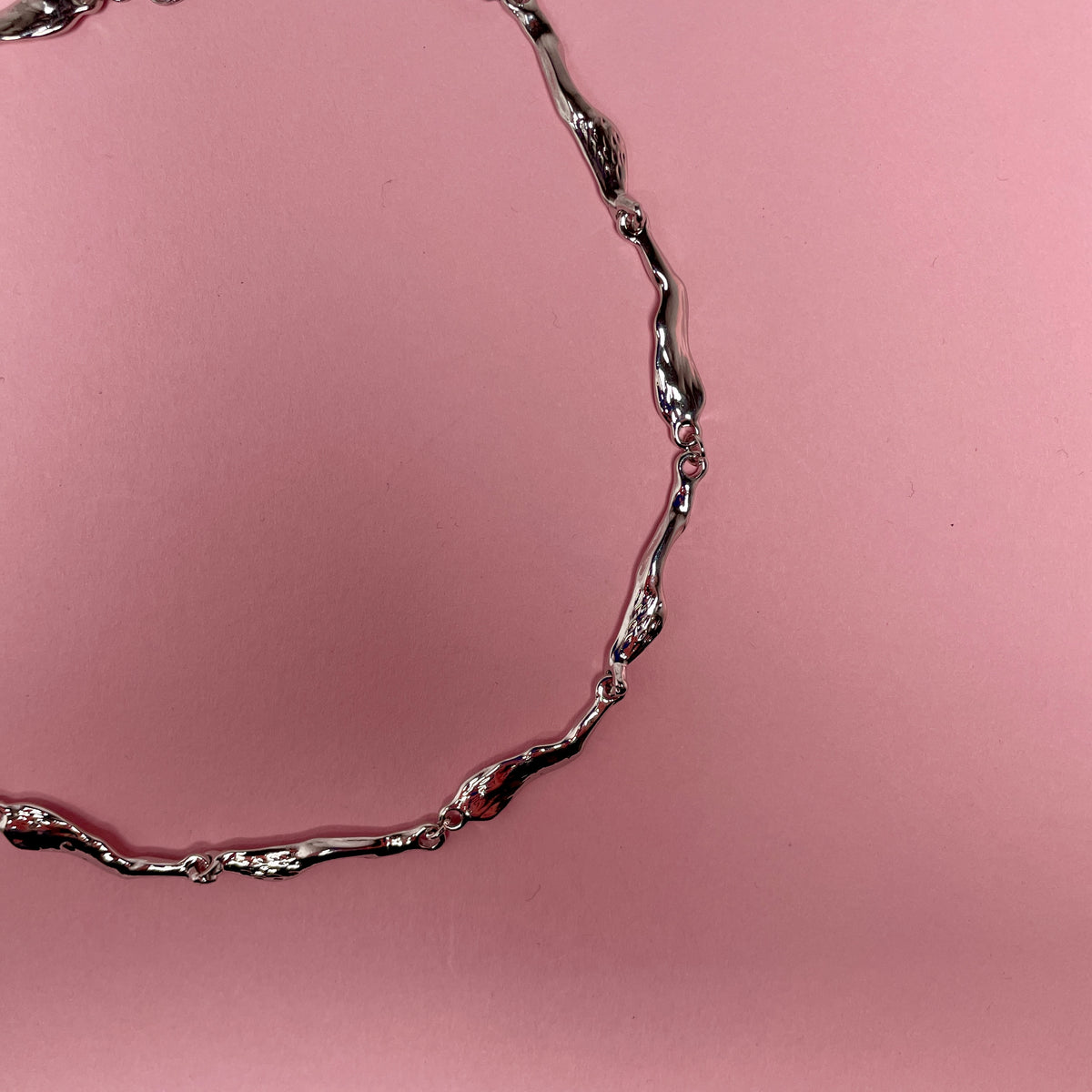 Silver Wave Necklace — billede 2 af 3