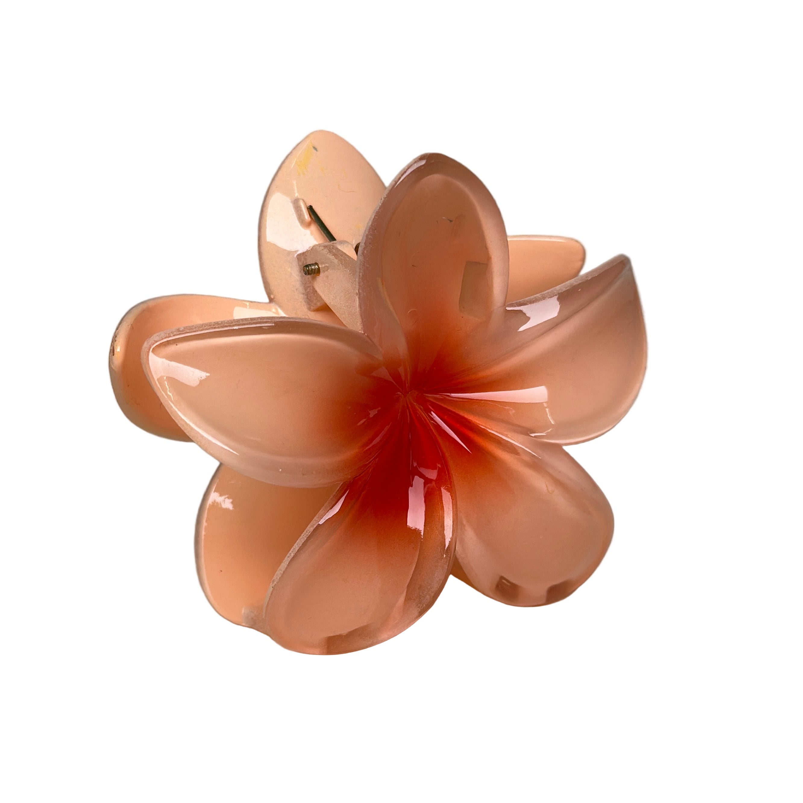 Tropical Blossom Hair Clip - Orange