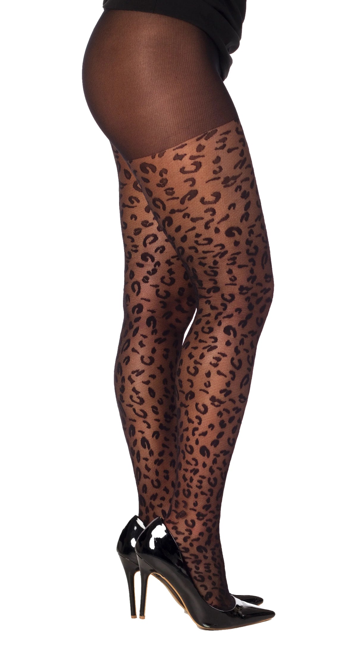 PM Sheer Leopard Tights — billede 2 af 2