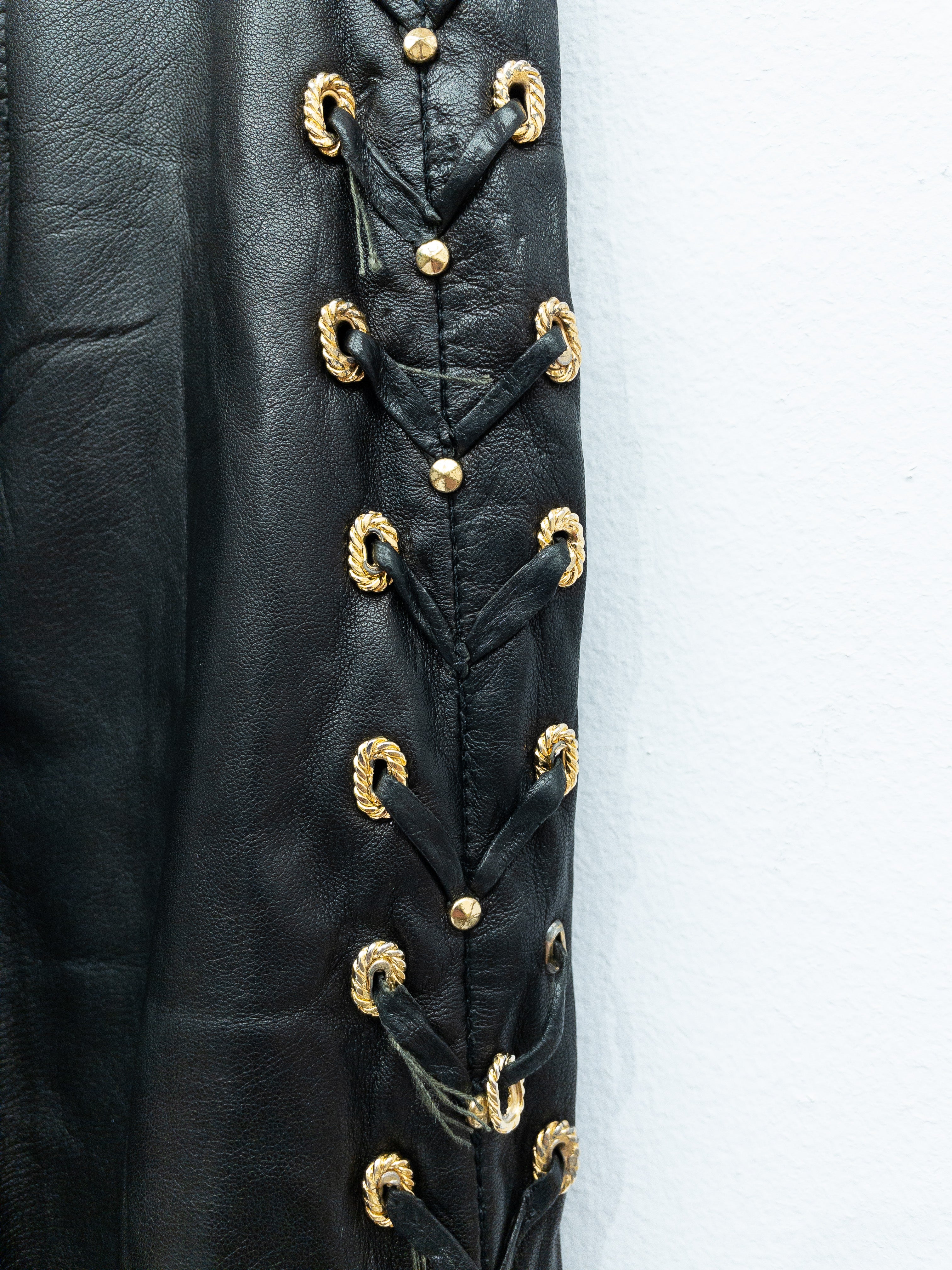 Gianni Versace Leather Trousers