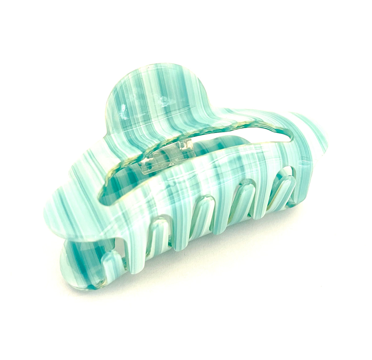Hairclip Striped - Blue — billede 2 af 2