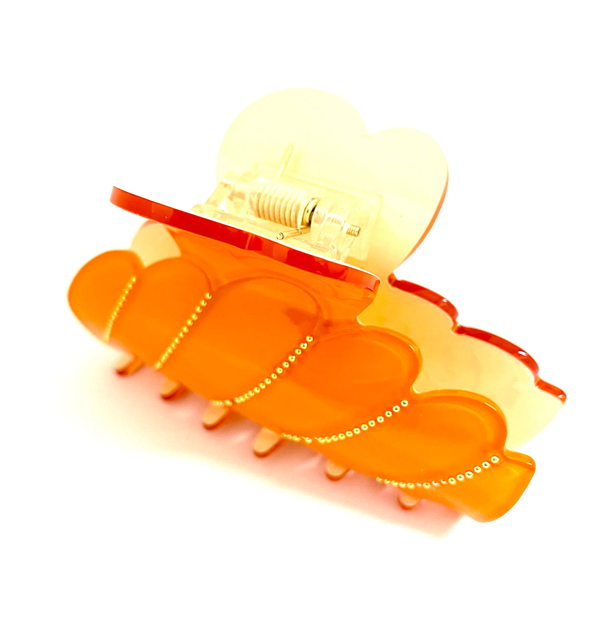 Gold Dot Hairclip - Orange — billede 2 af 2