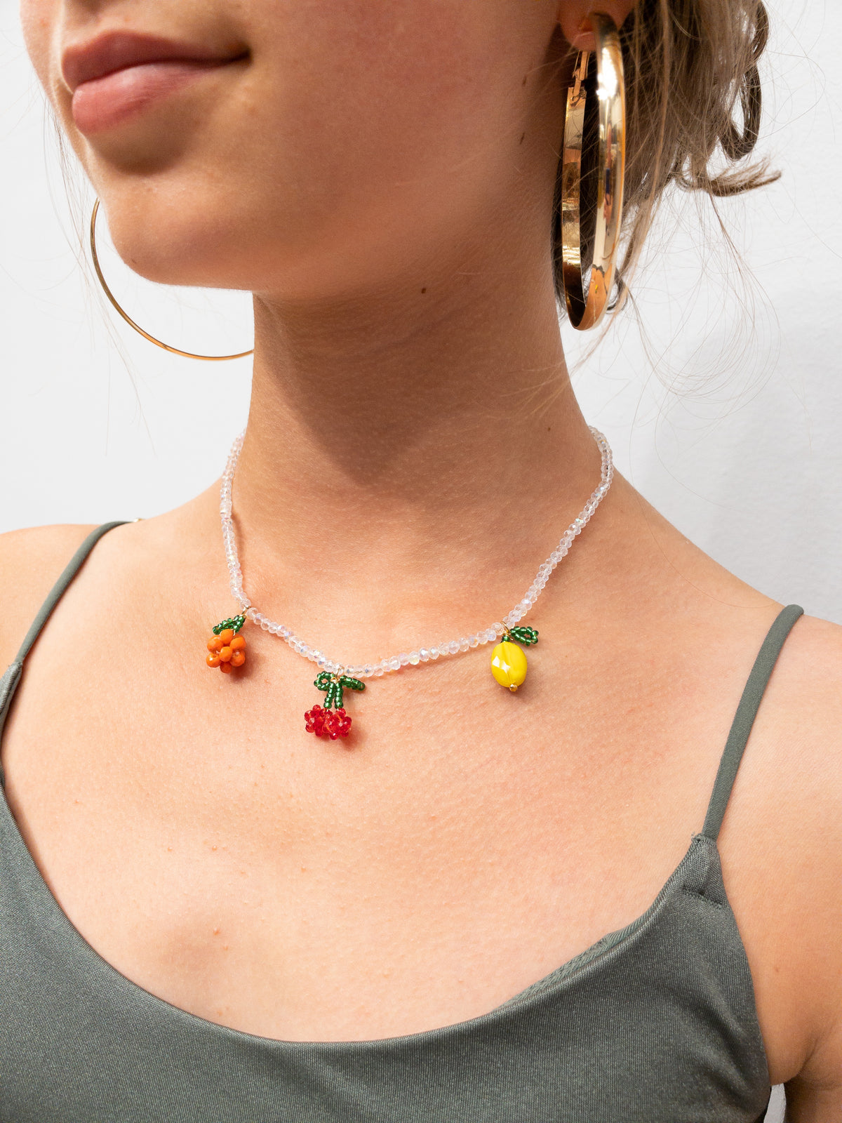 Fruit Salad Beaded Necklace — billede 2 af 2