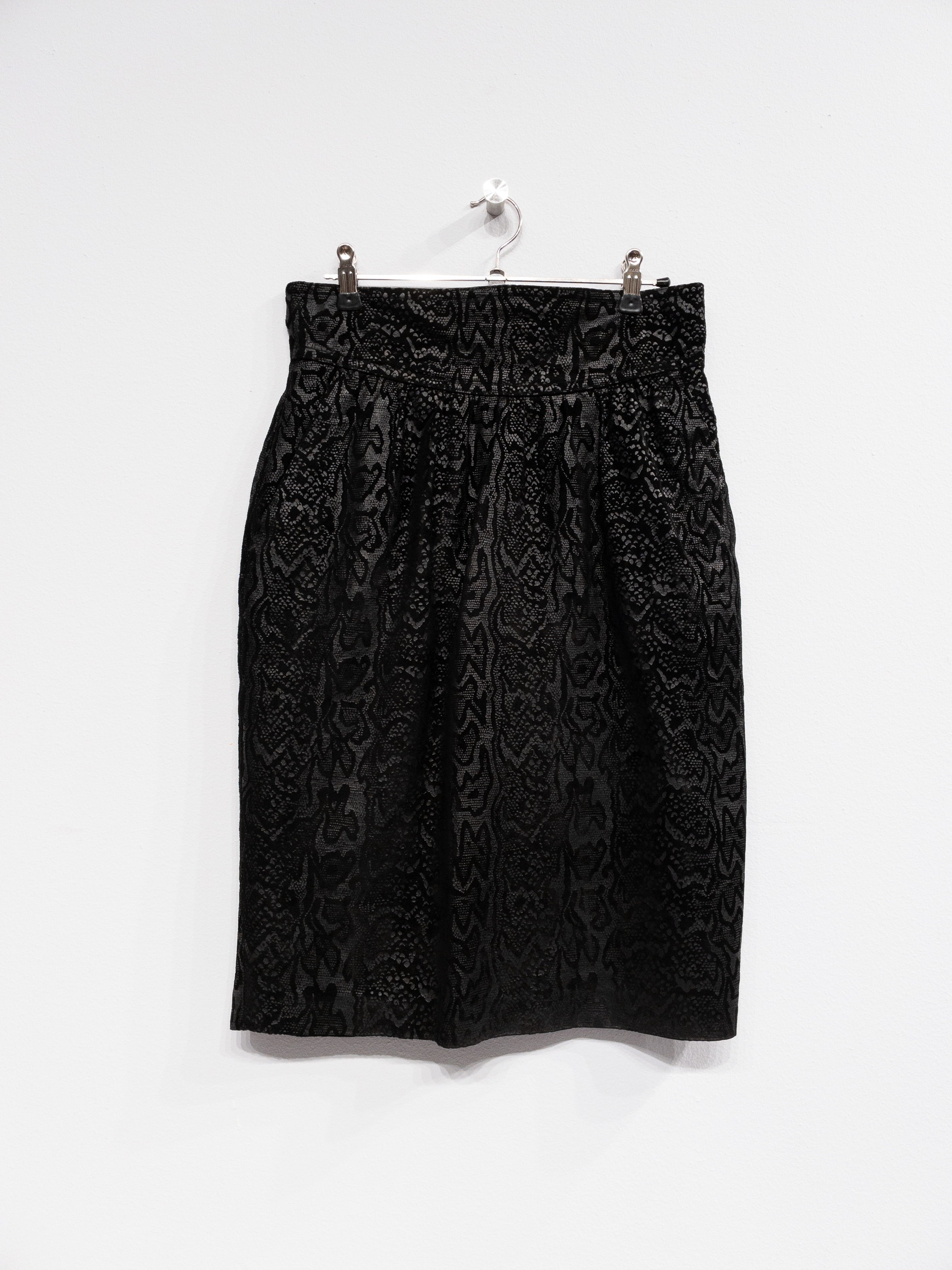 Escada Leather Skirt