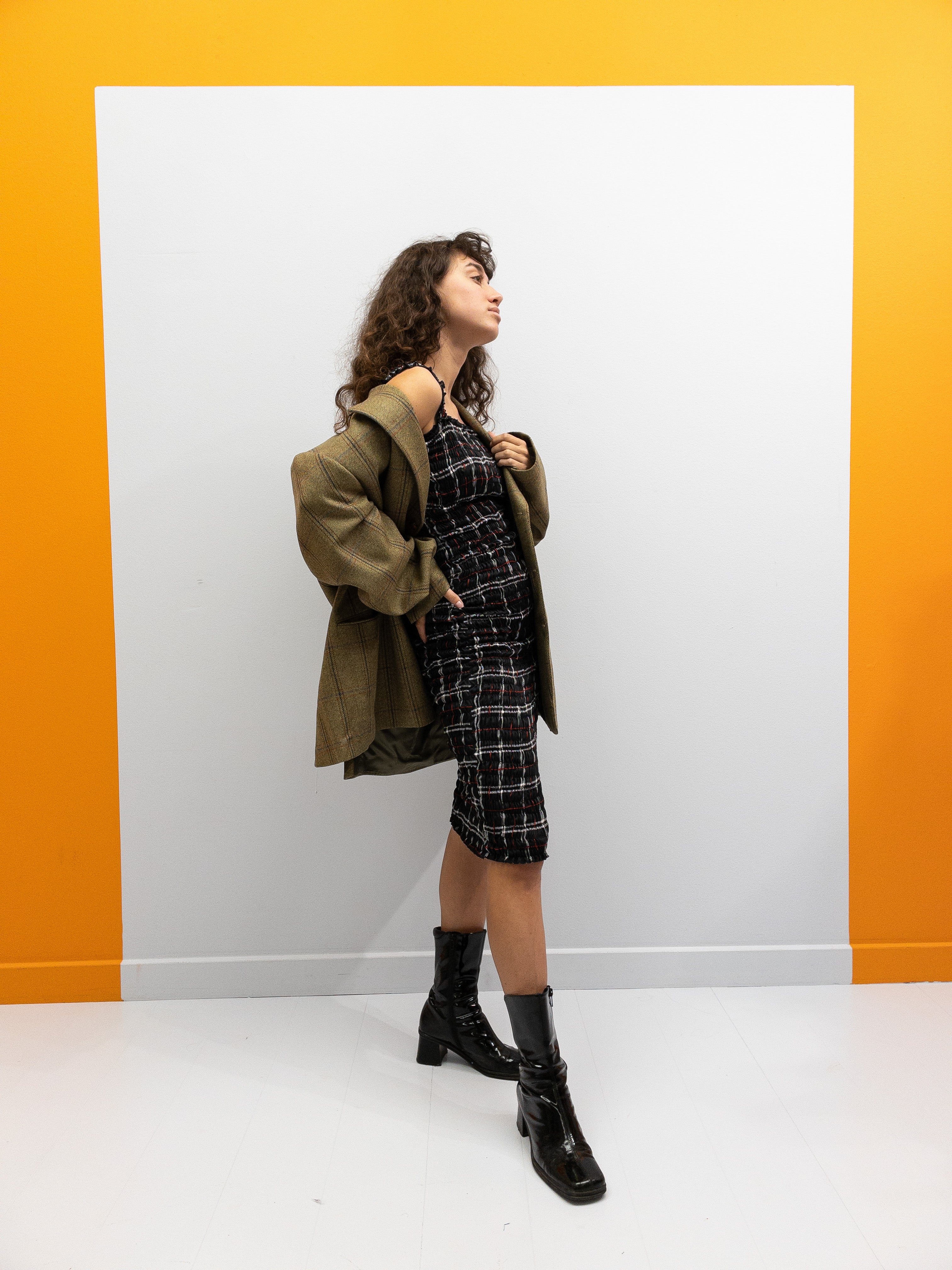 Smock Pencil Dress - Sorte Tern