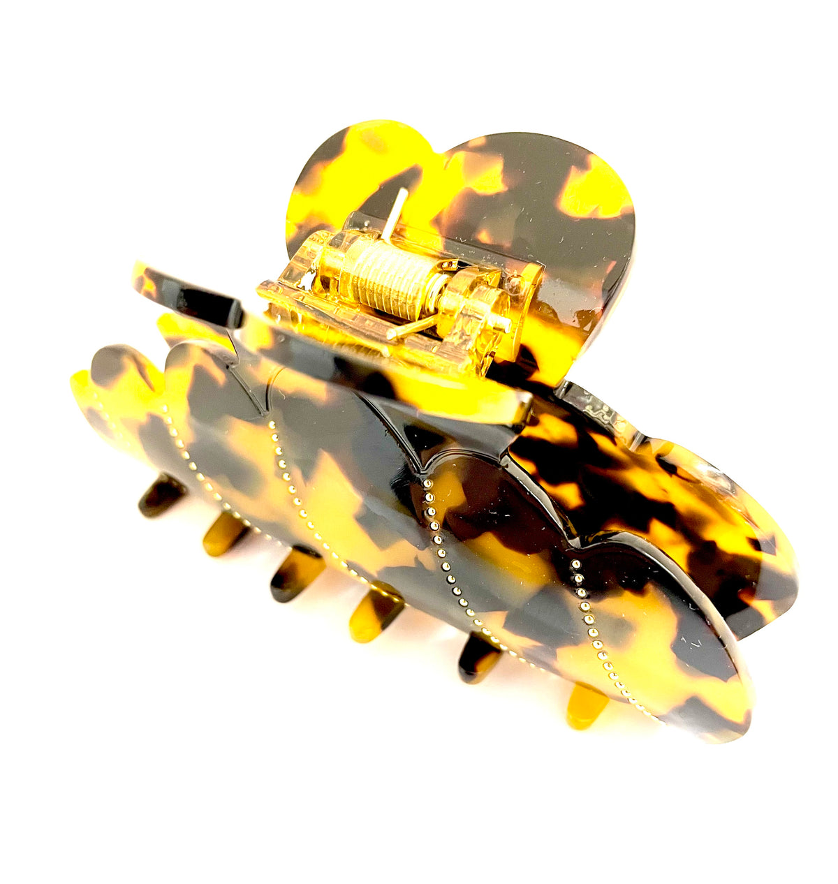 Gold Dot Hairclip - Tortoise — billede 2 af 2