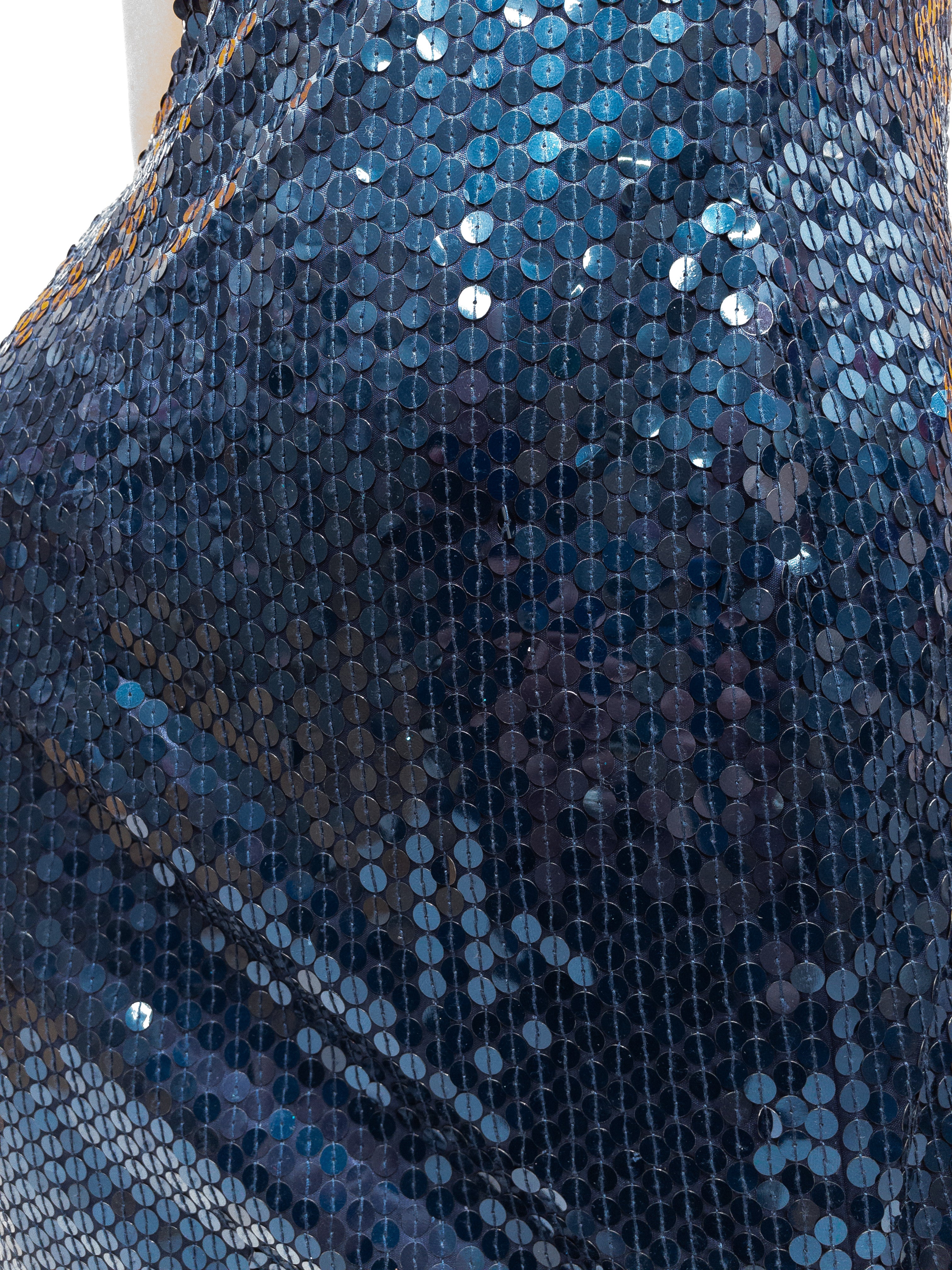 Dark Blue Sequin Dress