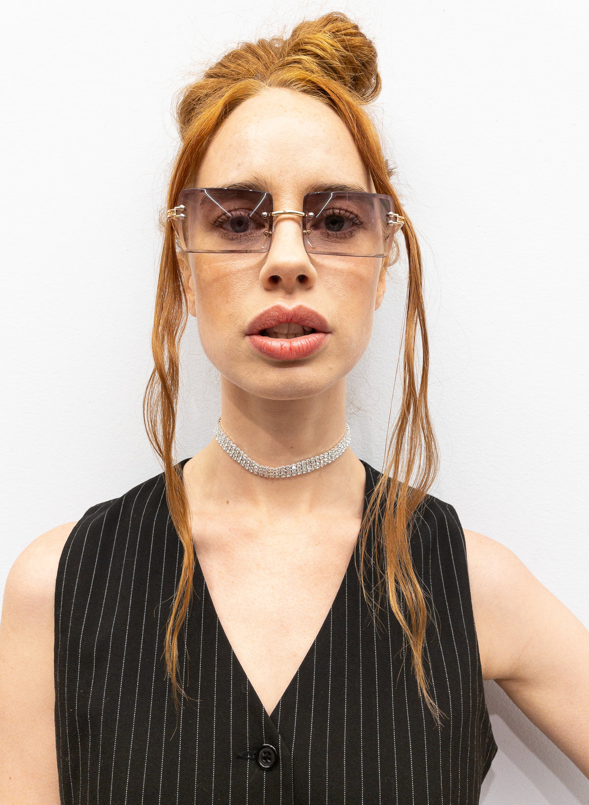 Simi Plain Choker - 3 Rows — billede 2 af 3