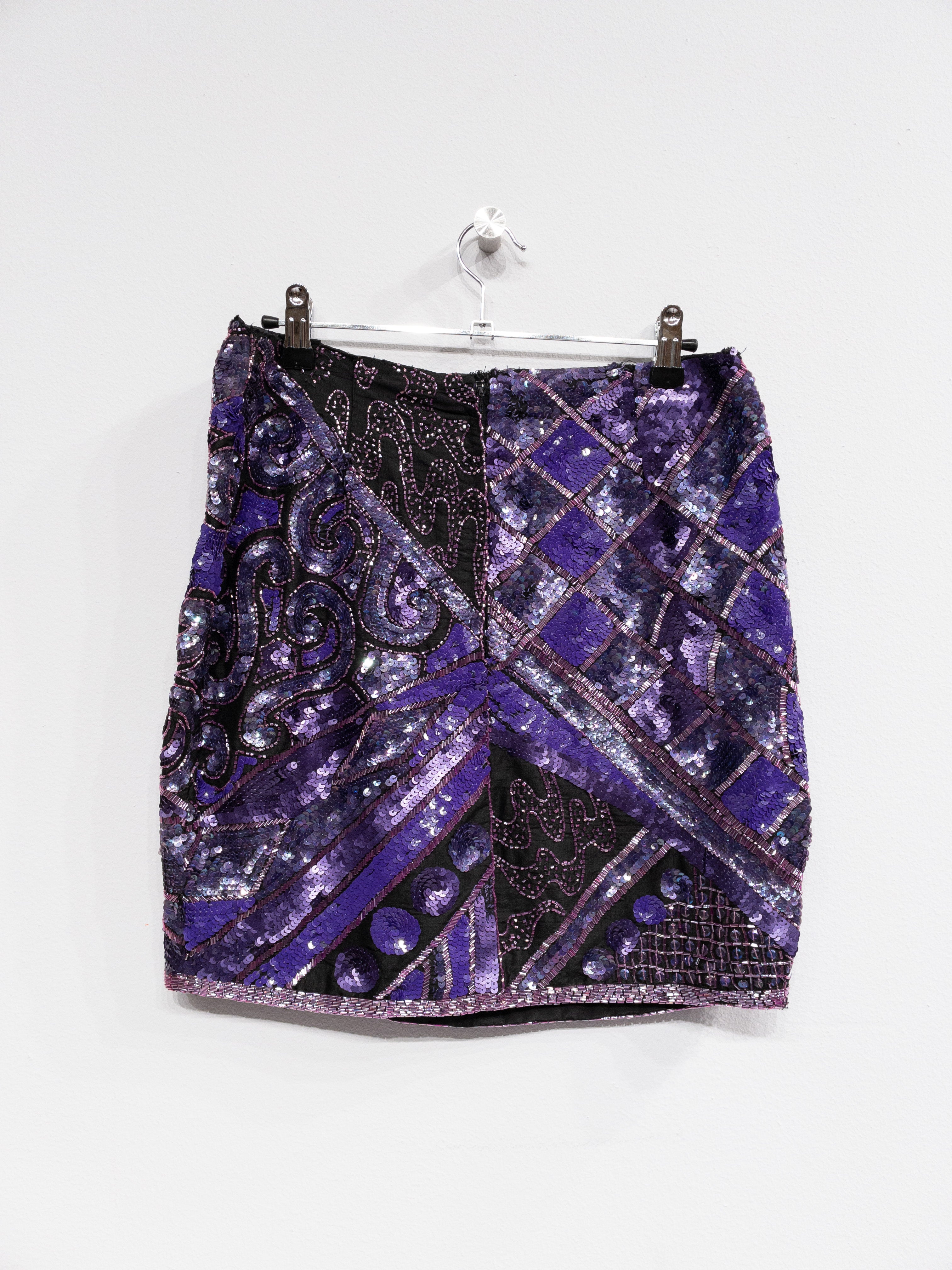 Vintage Paillet Nederdel