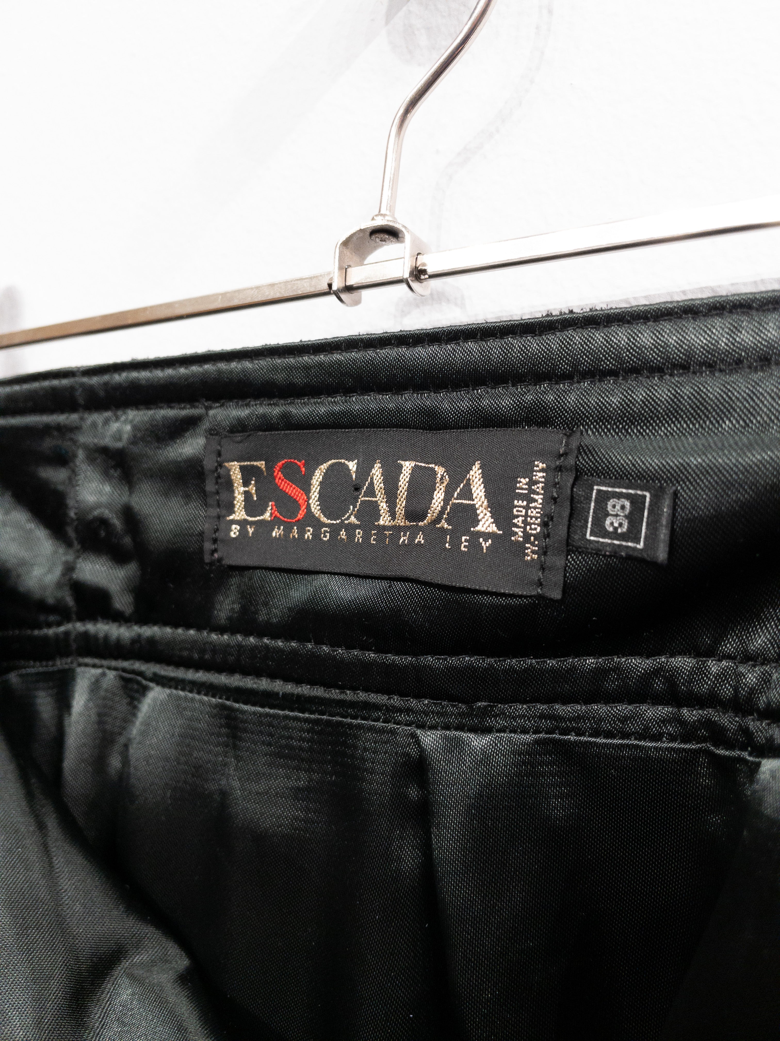Escada Leather Skirt