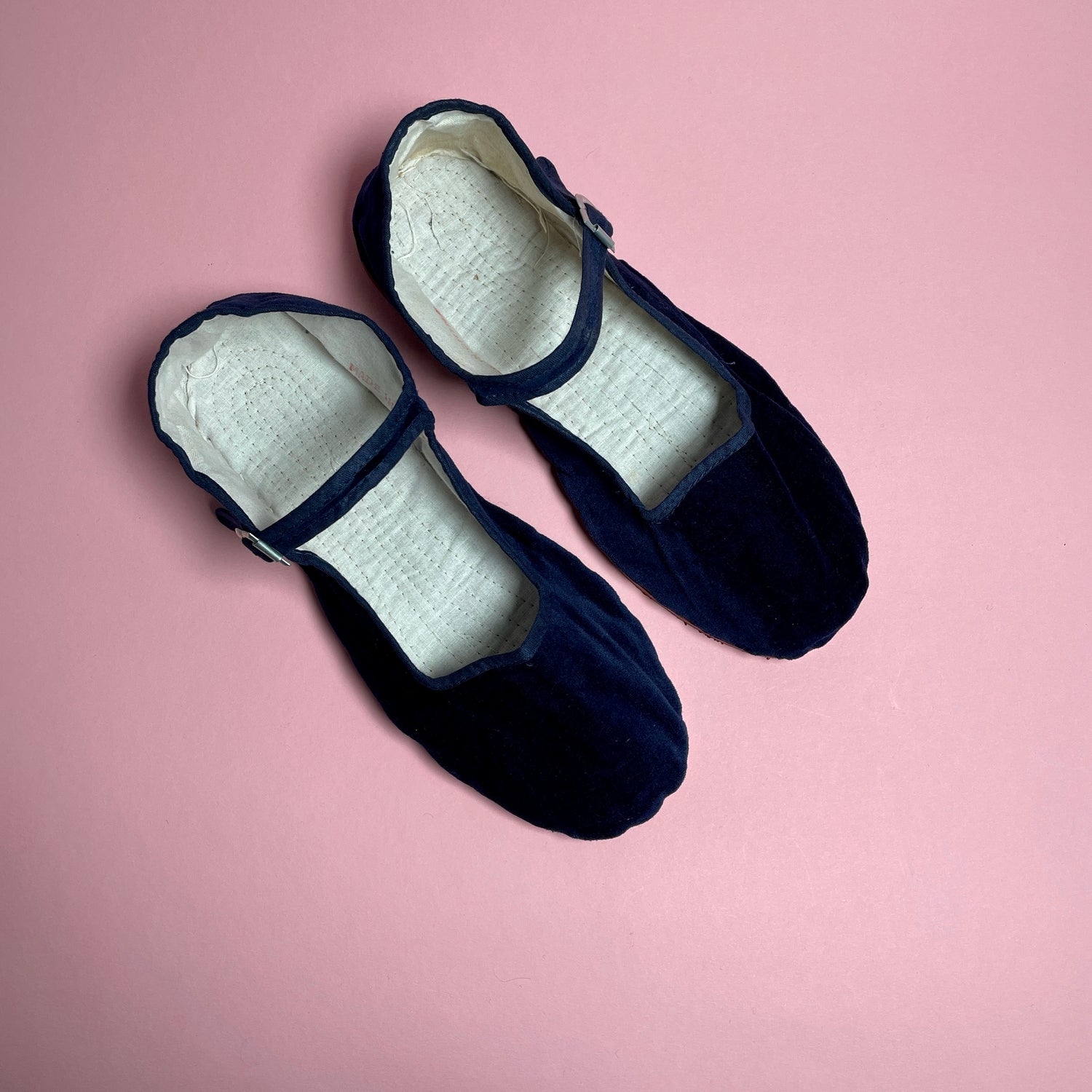 Velvet Mary Jane - Navy