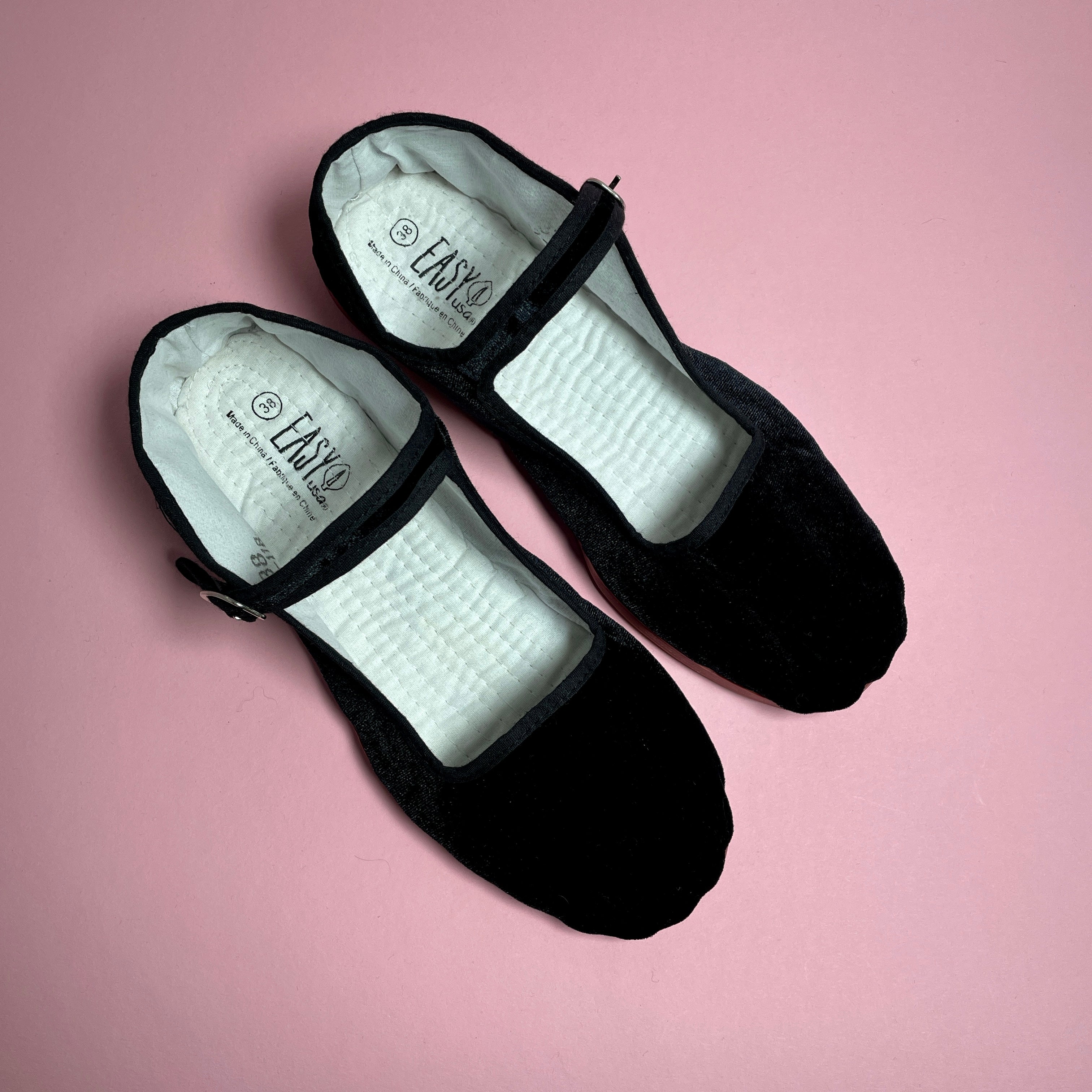 Velvet Mary Jane - Black