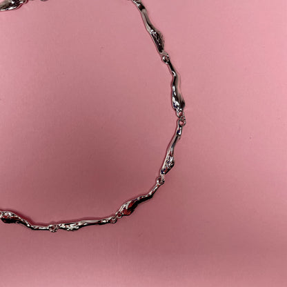 Silver Wave Necklace