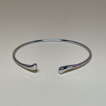 Wave Arm Cuff - Silver