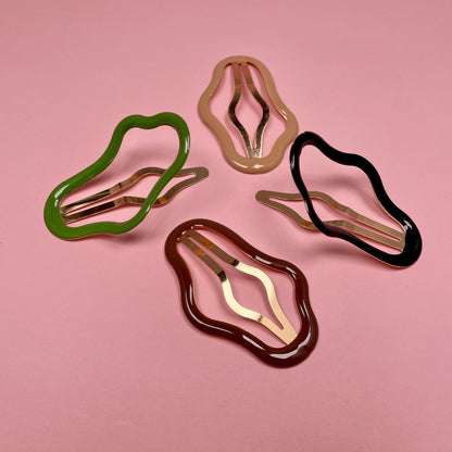 Doodle Hairclip - Black