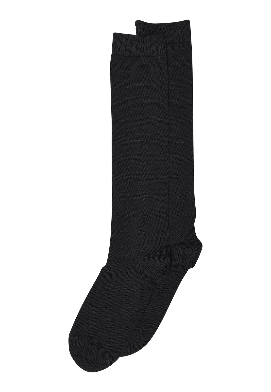 Mp Wool/cotton knee socks - Black