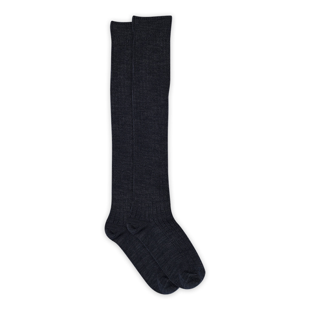 Megan Knee Socks - Navy