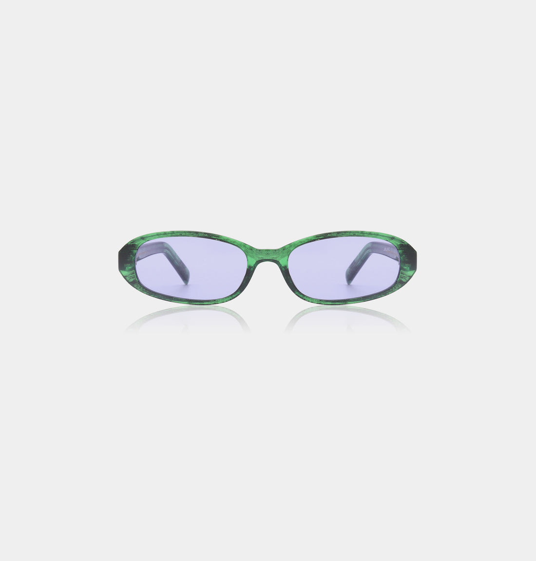 Macy Sunglasses - Green Marble Transparent