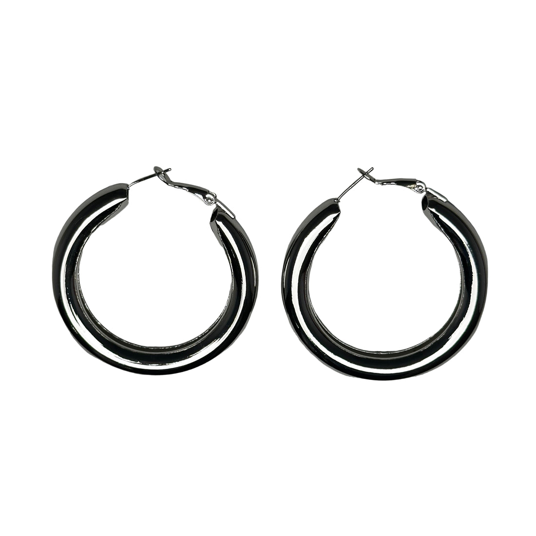 Chunky Hoop 5 cm - Silver