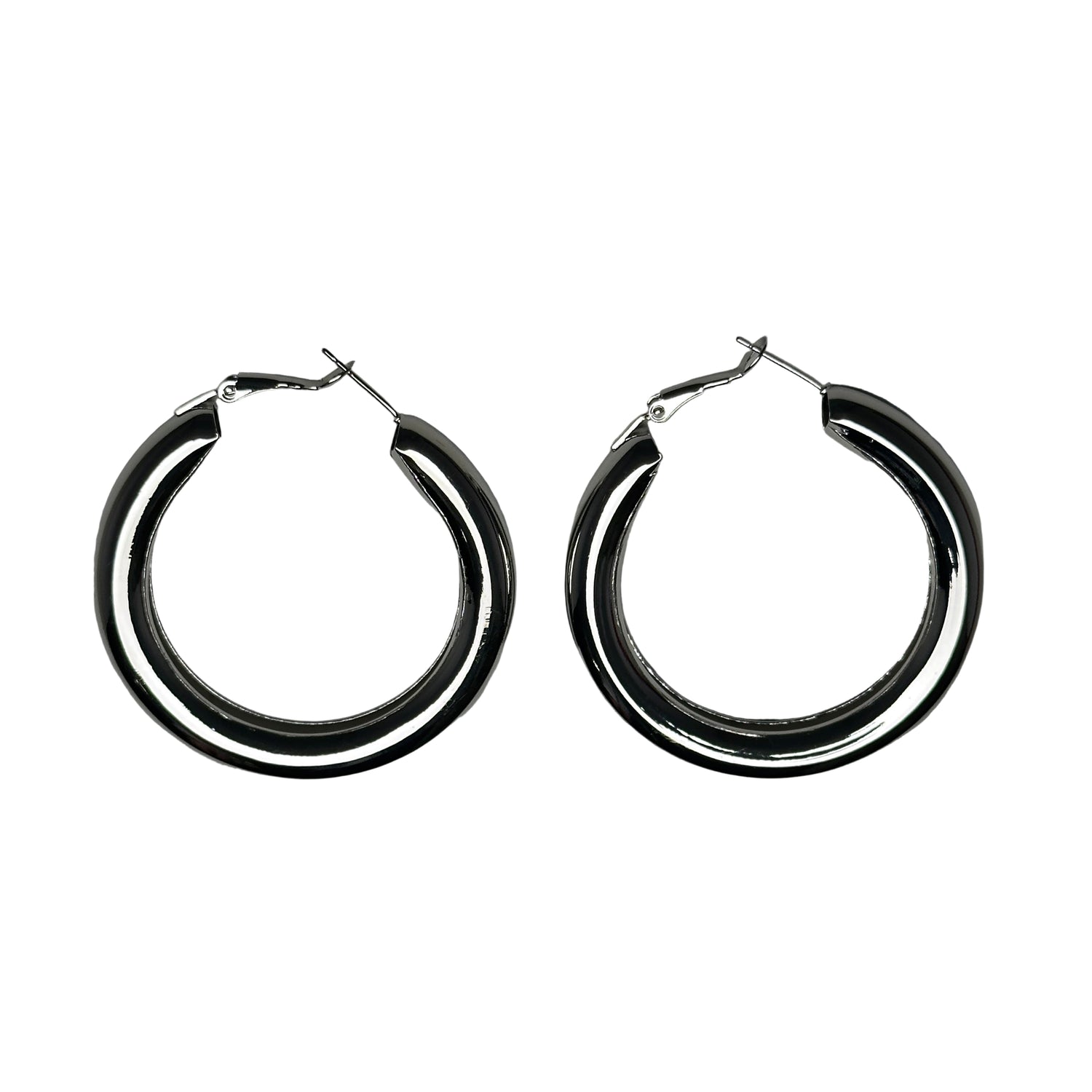 Chunky Hoop 5 cm - Silver