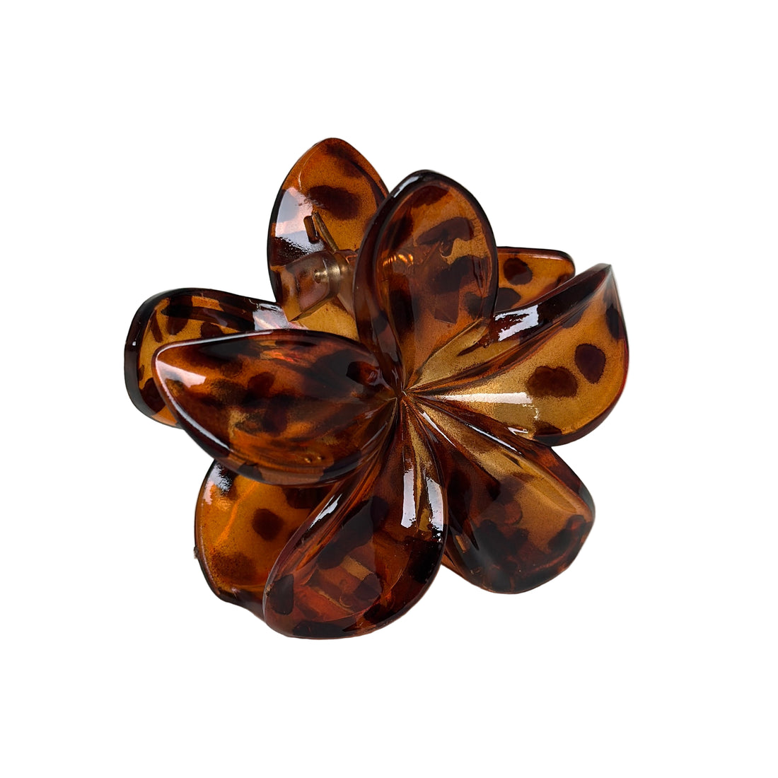 Tropical Blossom Hair Clip -  Tortoise Shell