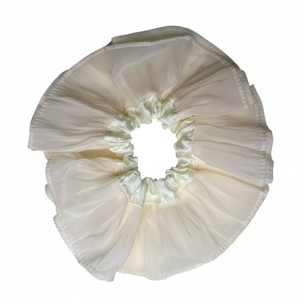 Tulle Scrunchie - Cream