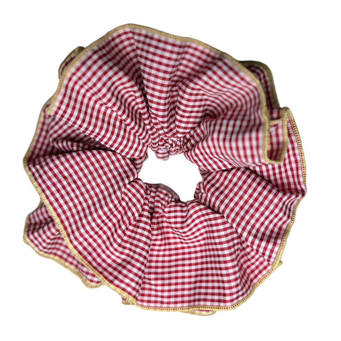 Gingham Scrunchie - Red