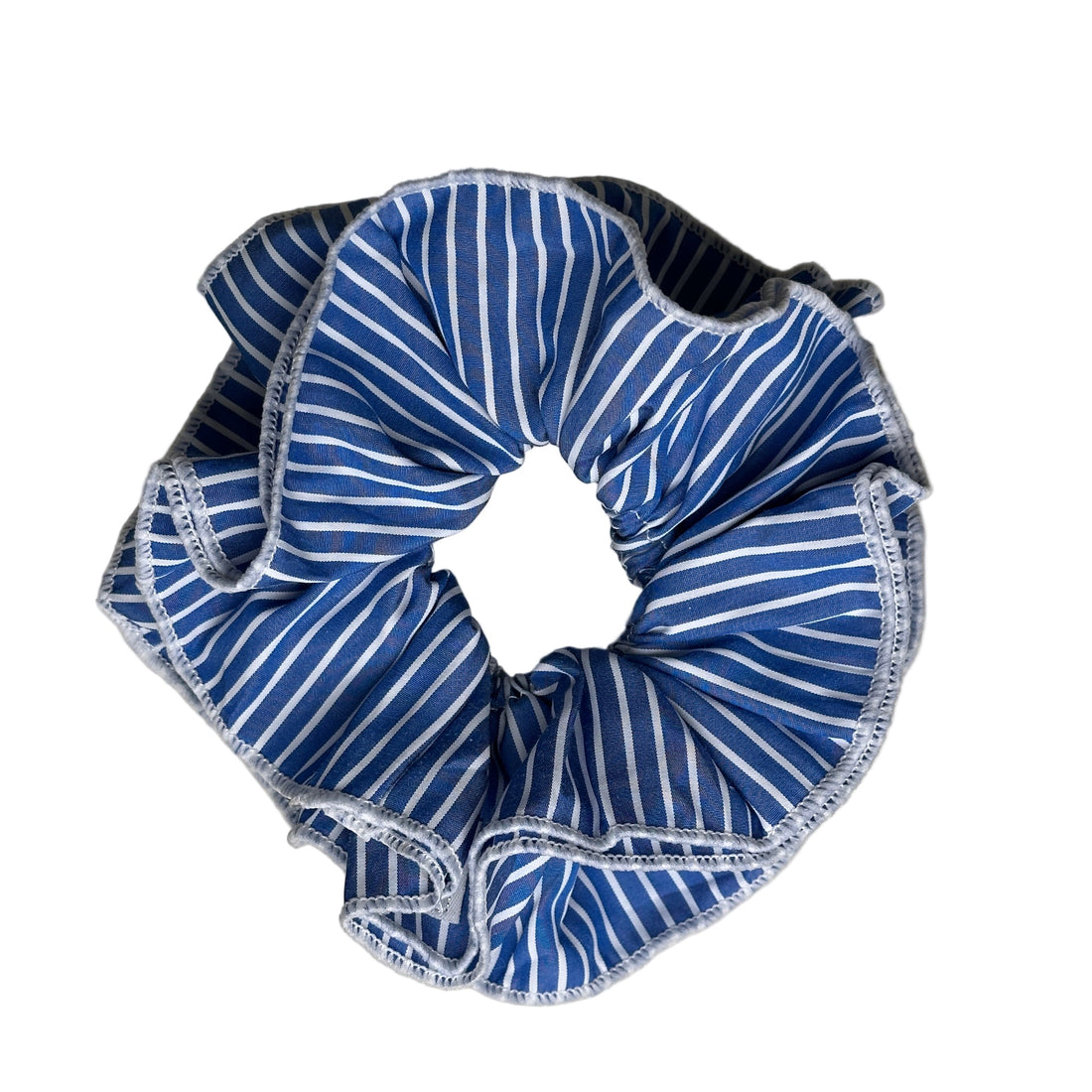 Striped Scrunchie - Blue