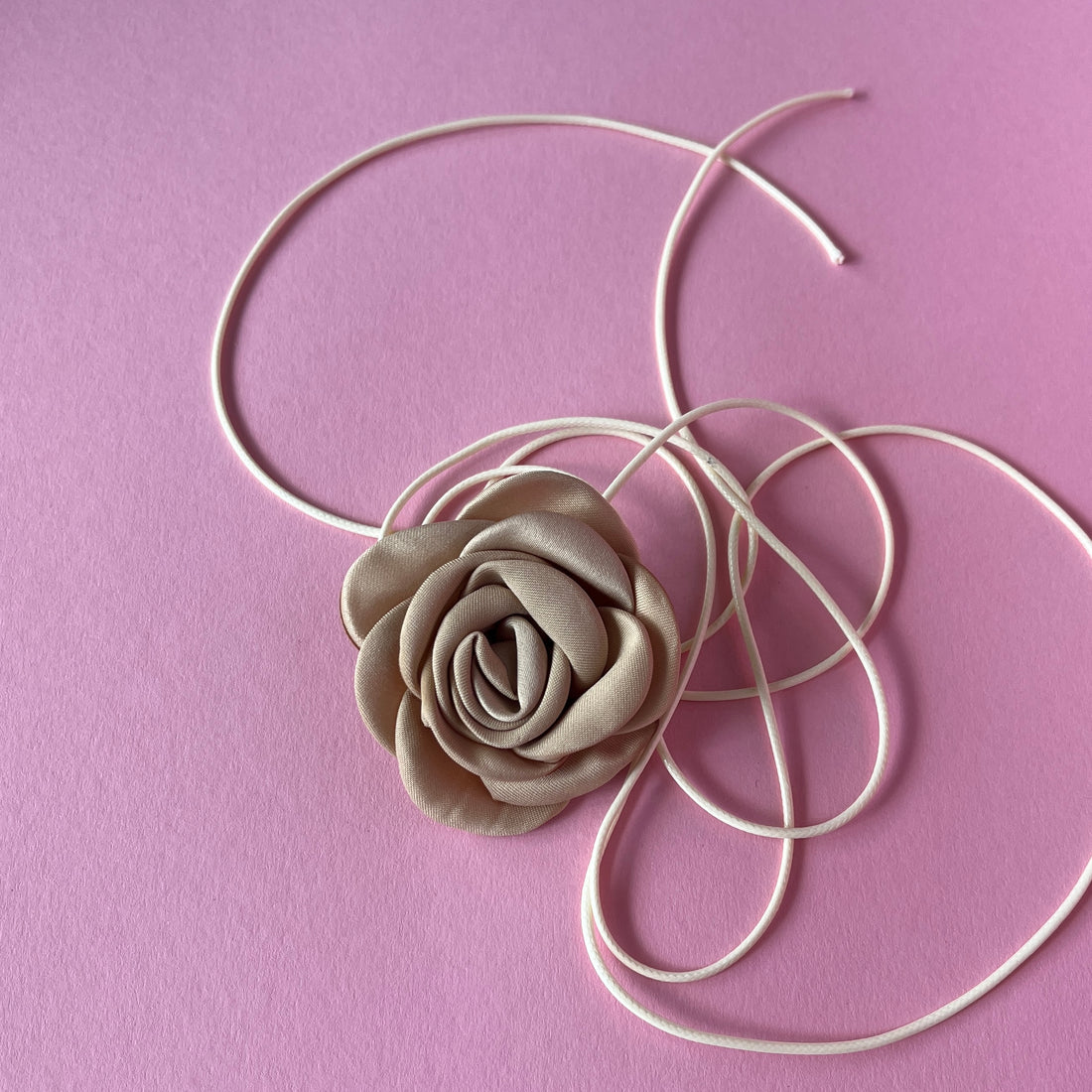 Multiflower - Satin - 6 cm - Beige