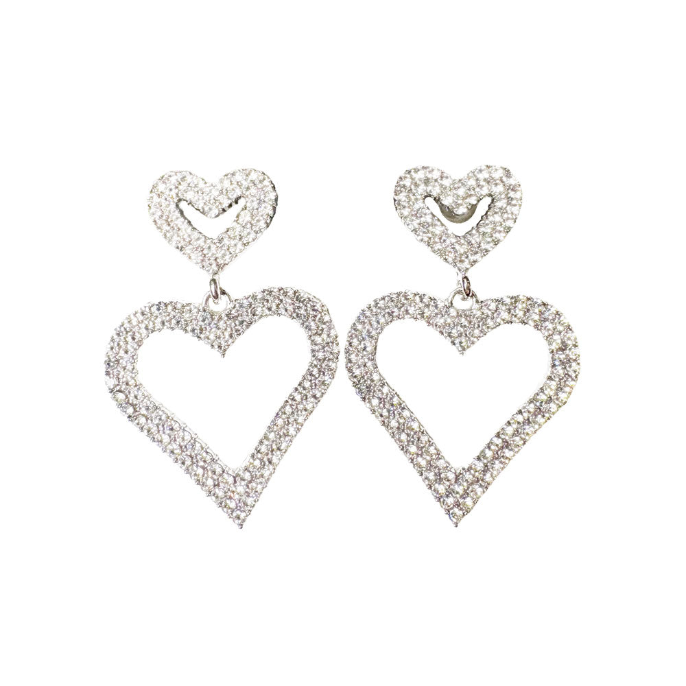 Double Heart Earrings