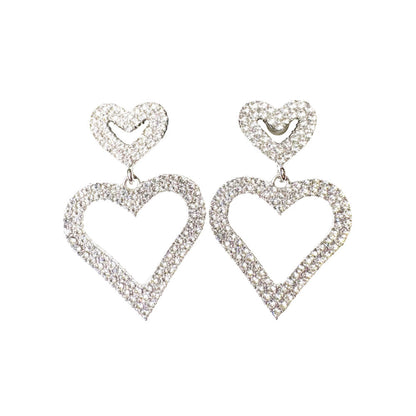 Double Heart Earrings