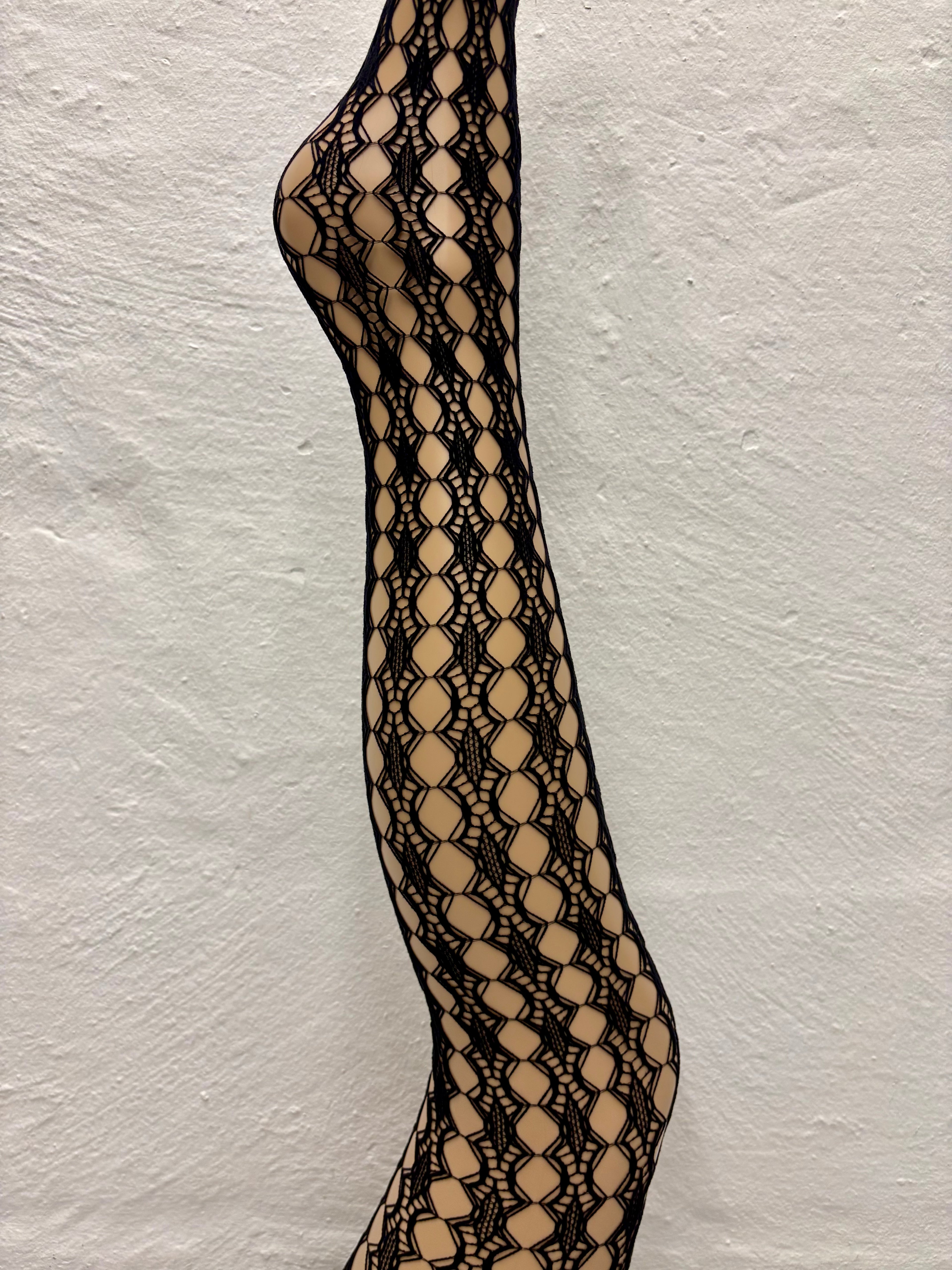 Fishnet Tights - Extra Small Net Brown