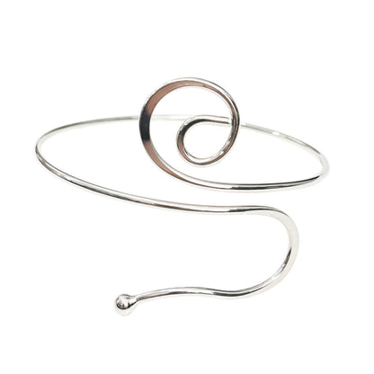 Sculptural Spiral Cuff