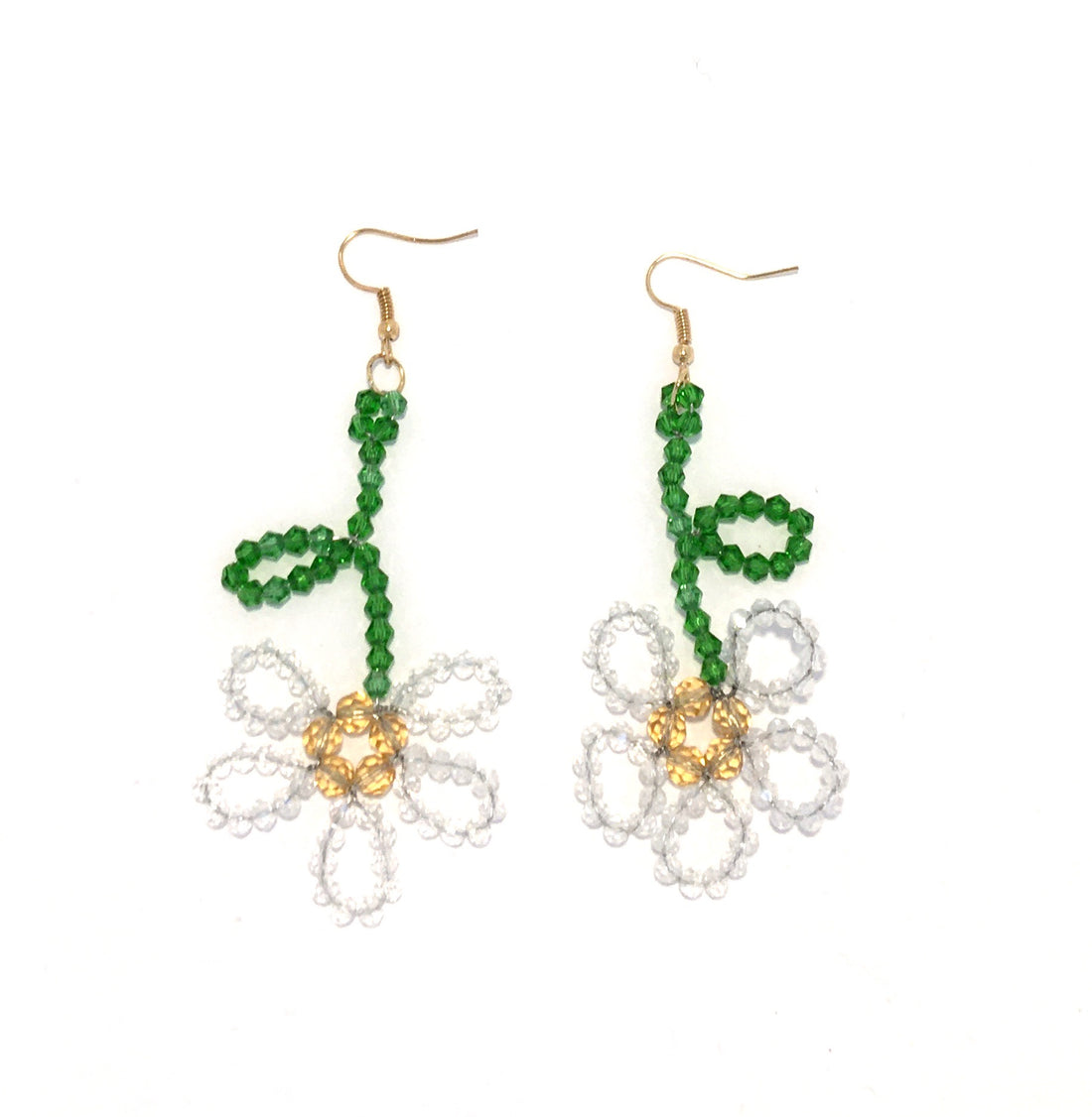 Beaded Doodle Flower Earring