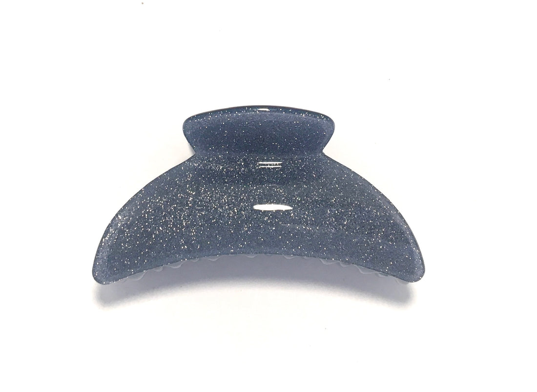 Large Glitter Hairclip - Blue