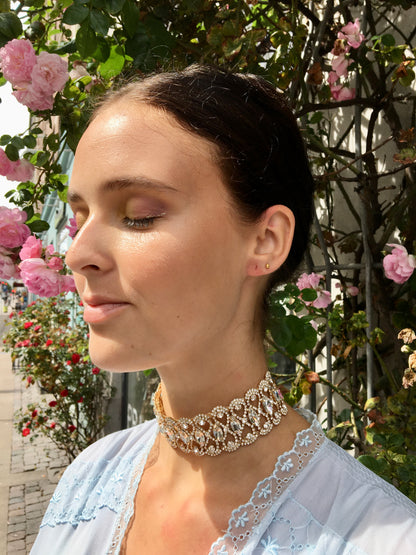 Simi Party Choker - Gold-coloured