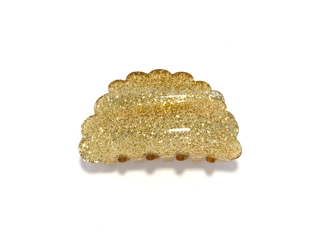 Glitter Hairclip - Gold