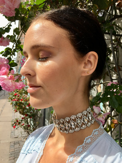 Simi Party Choker - Silver-colored