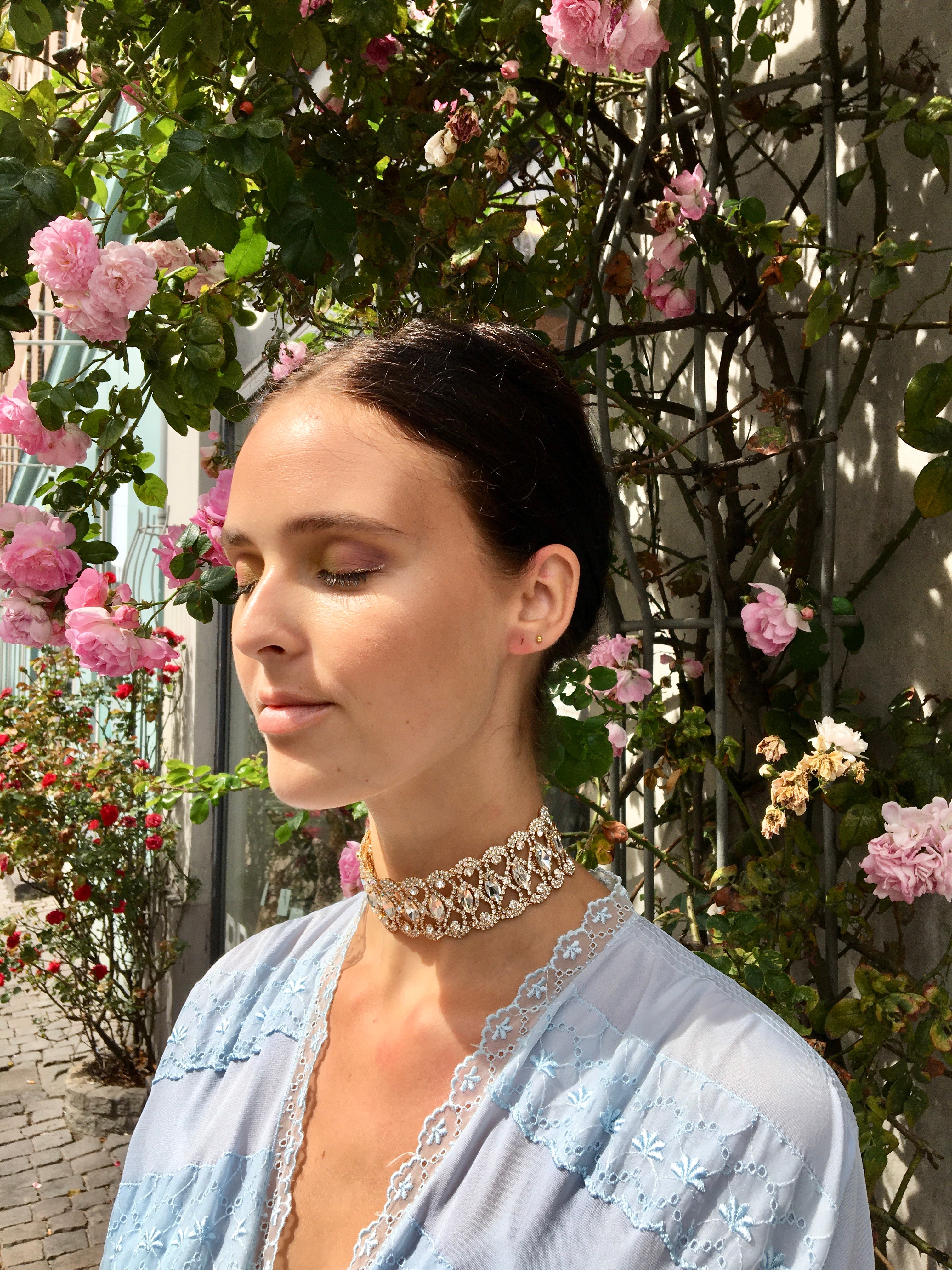 Simi Party Choker - Gold-coloured