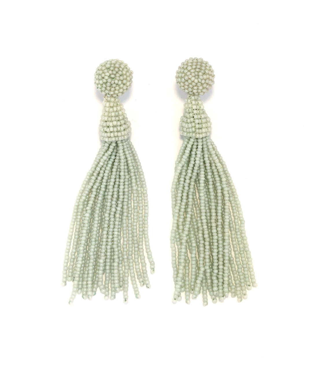 Perleørering Tassel - Mint