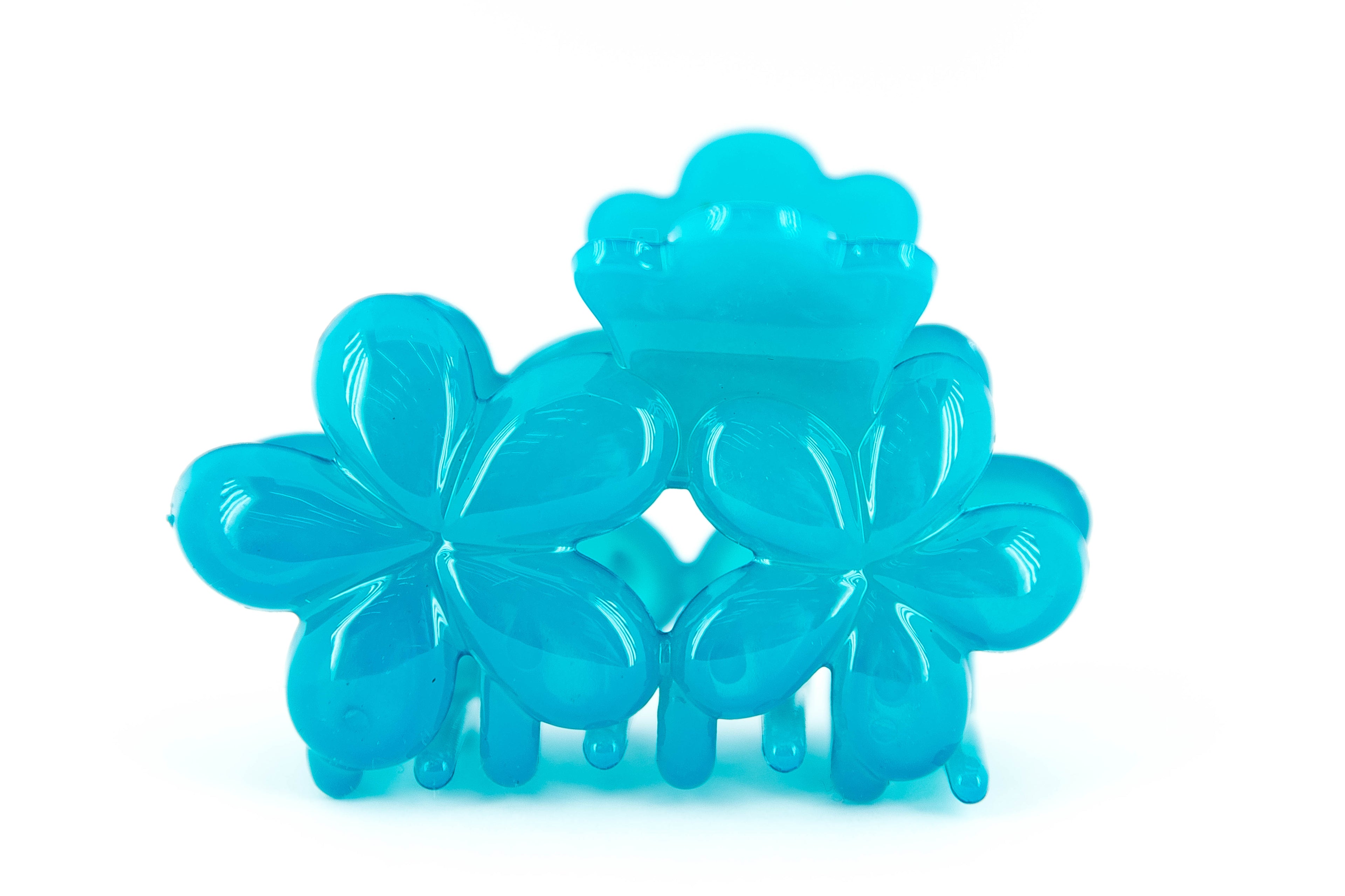 Flower Hair Clip - Blue