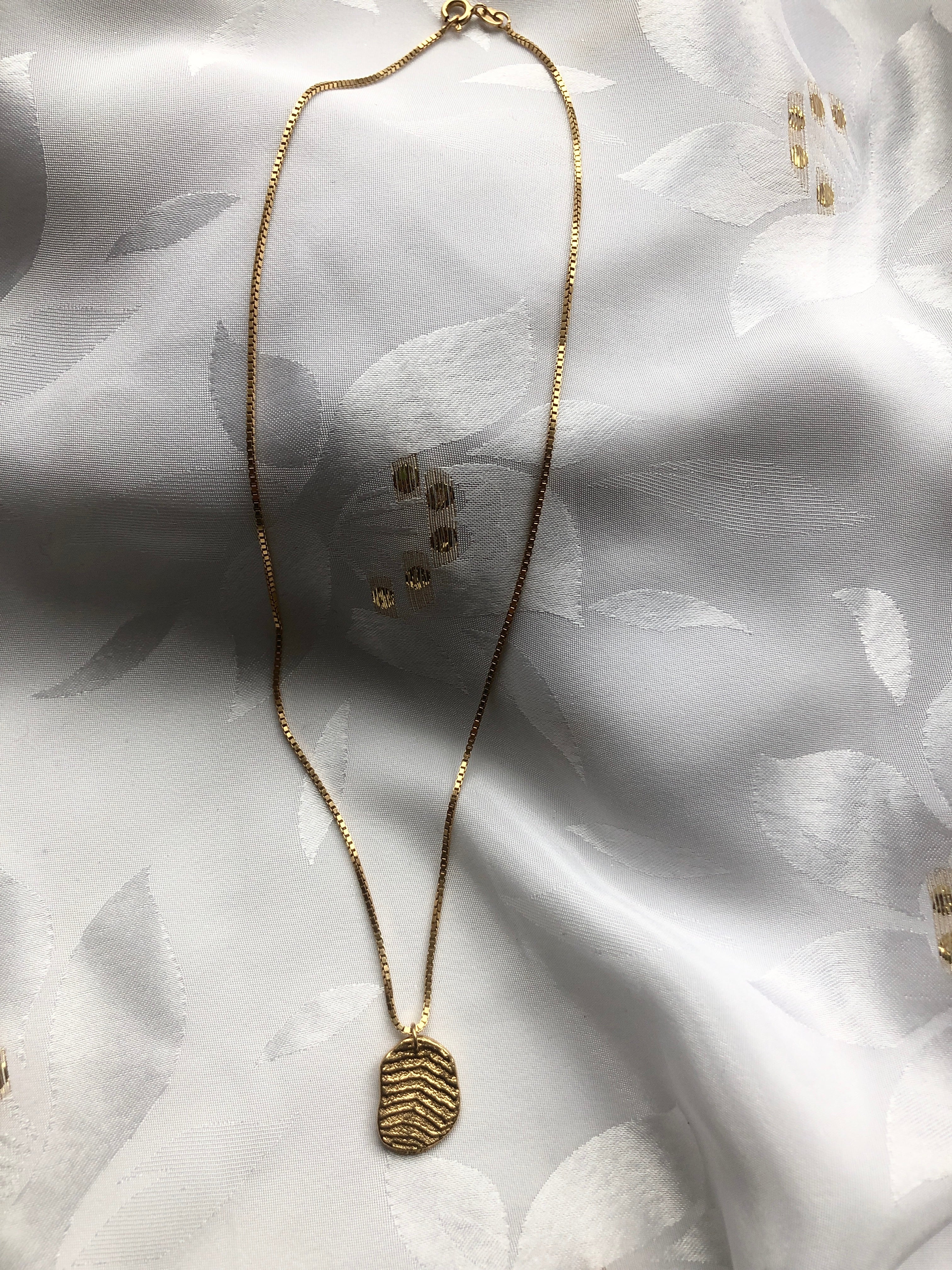Bean Necklace - Forgyldt