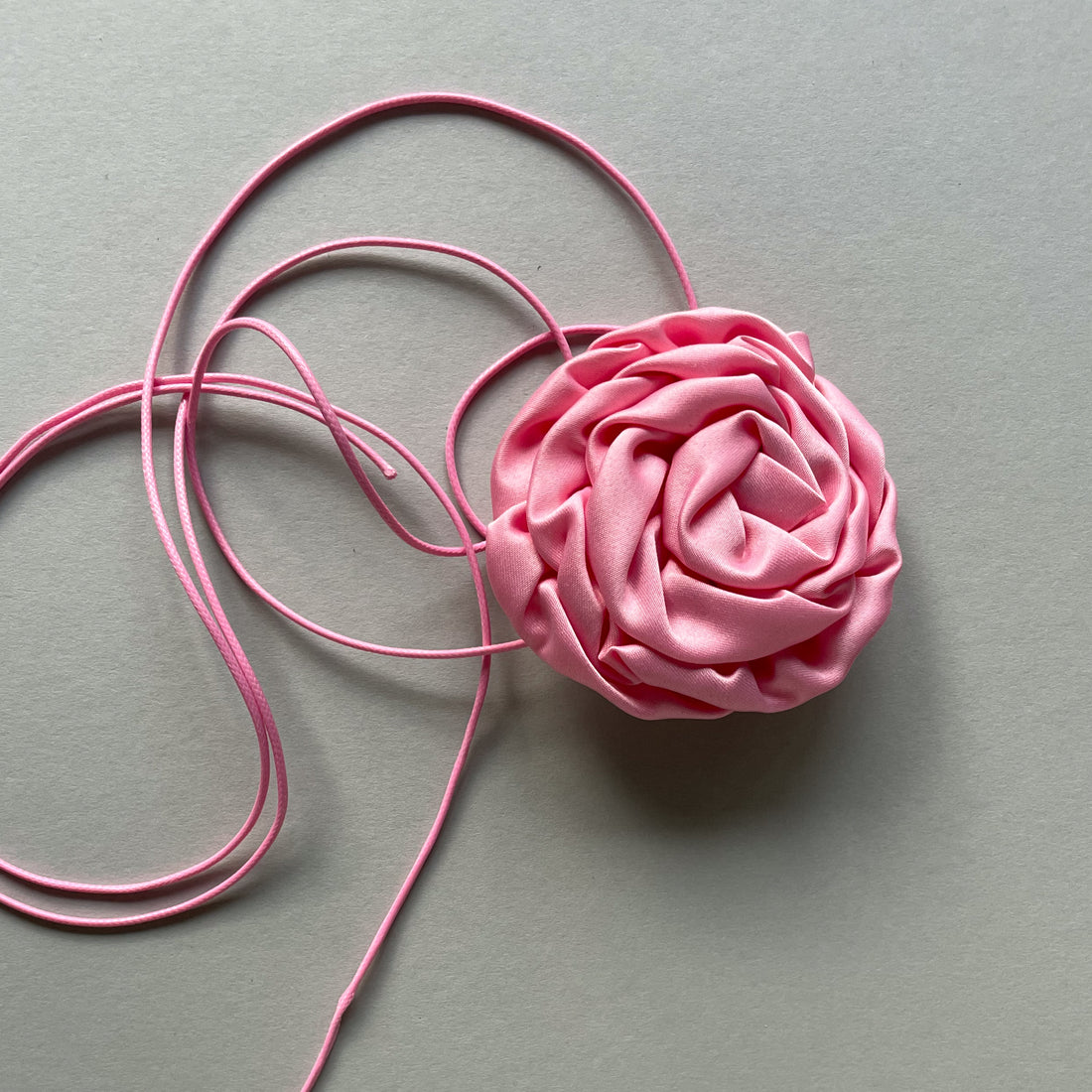 Multiflower - Satin Rosette - 8 cm - Pink