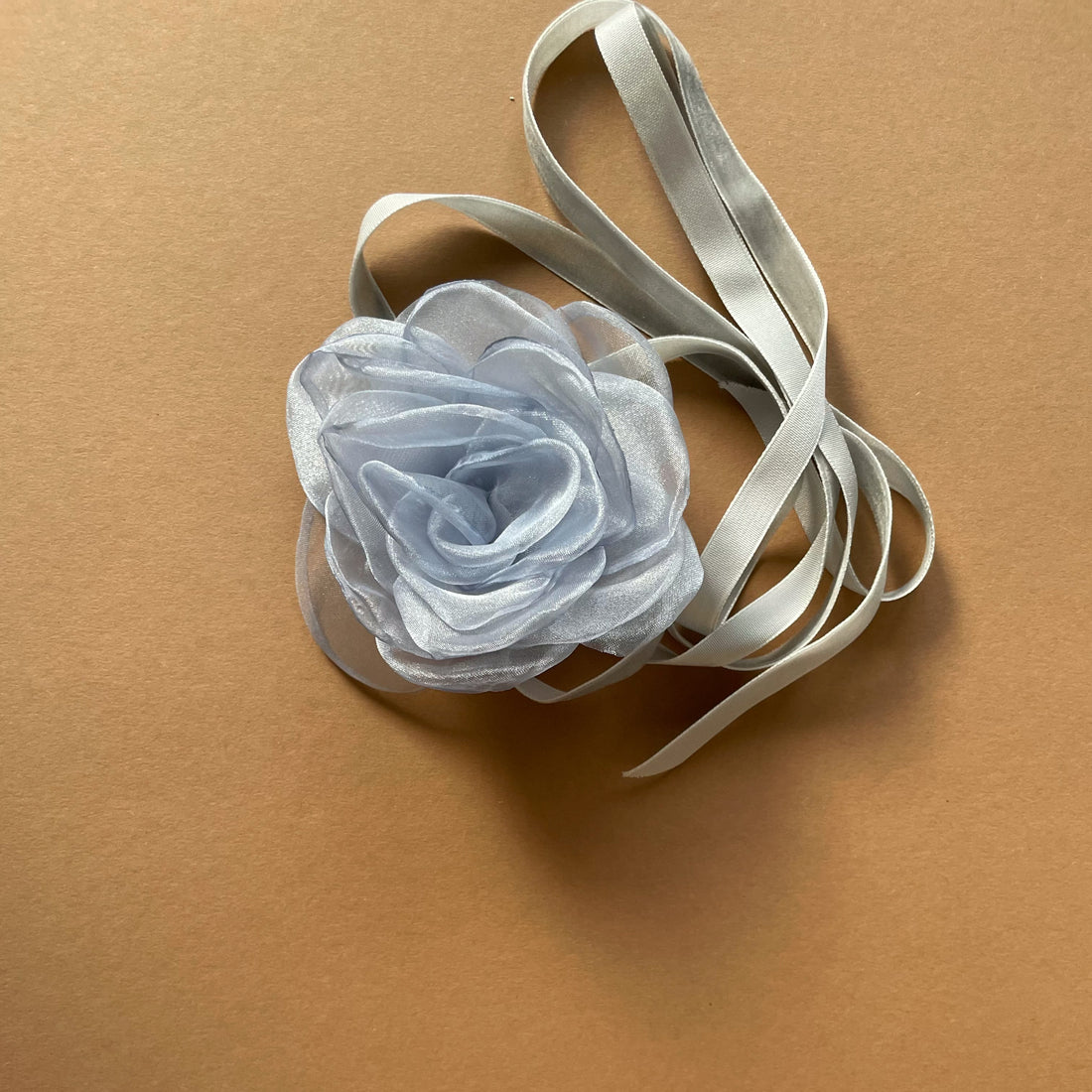 Multiflower - Organza - 10 cm - Light Blue