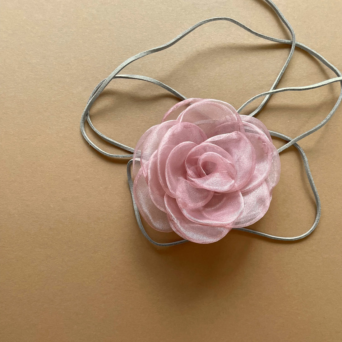 Multiflower - Organza - 10 cm - Dusty Rose