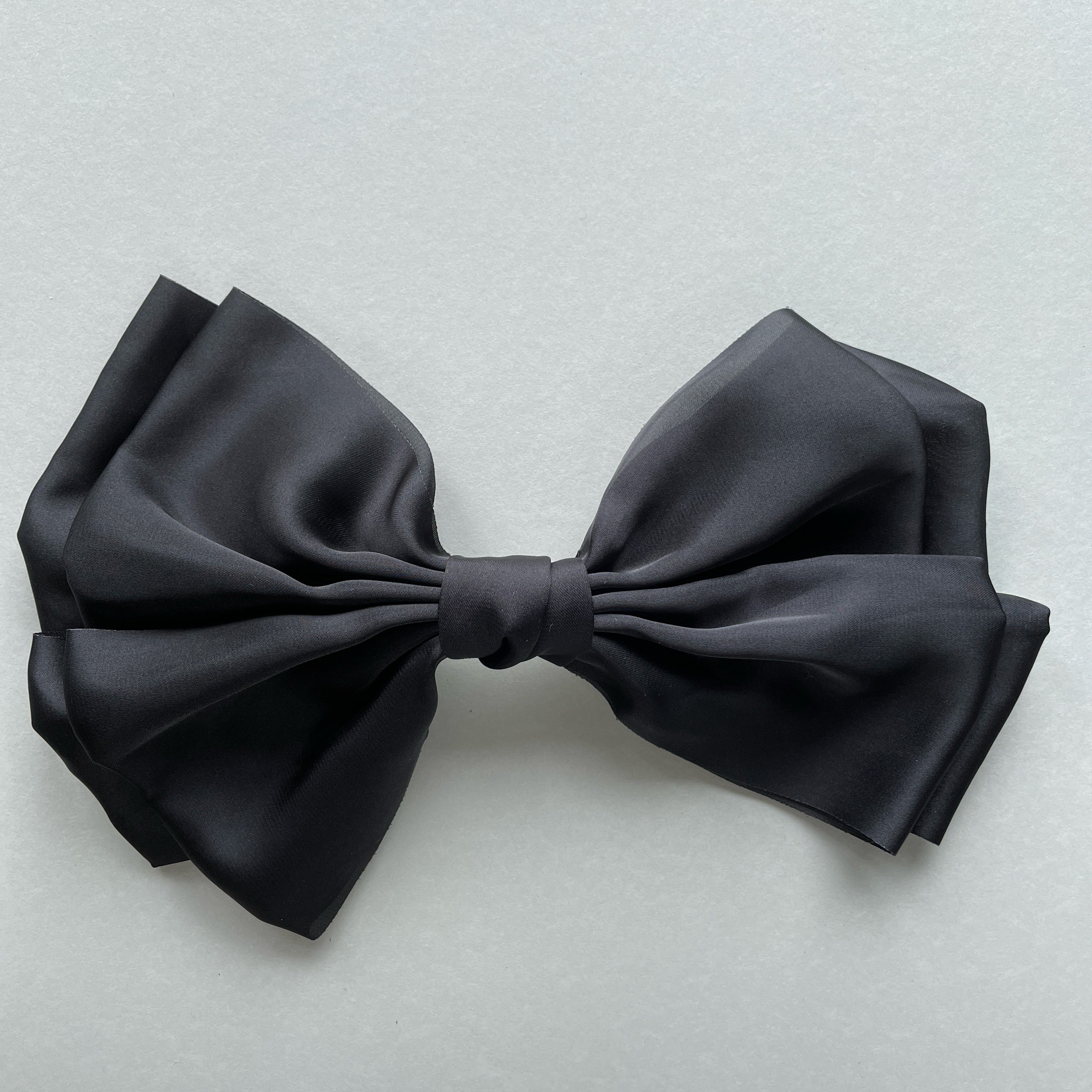 Hairclip Satin Bow - Black