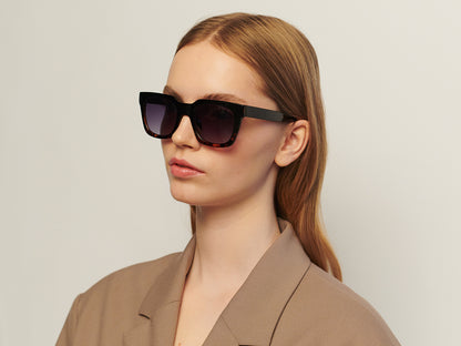 Nancy - Black Demi Tortoise