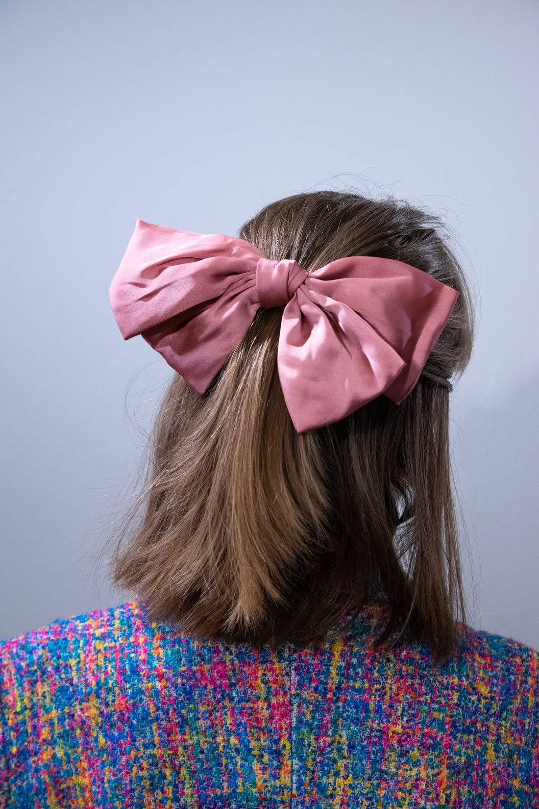 Satin Hårsløjfe - Rosa