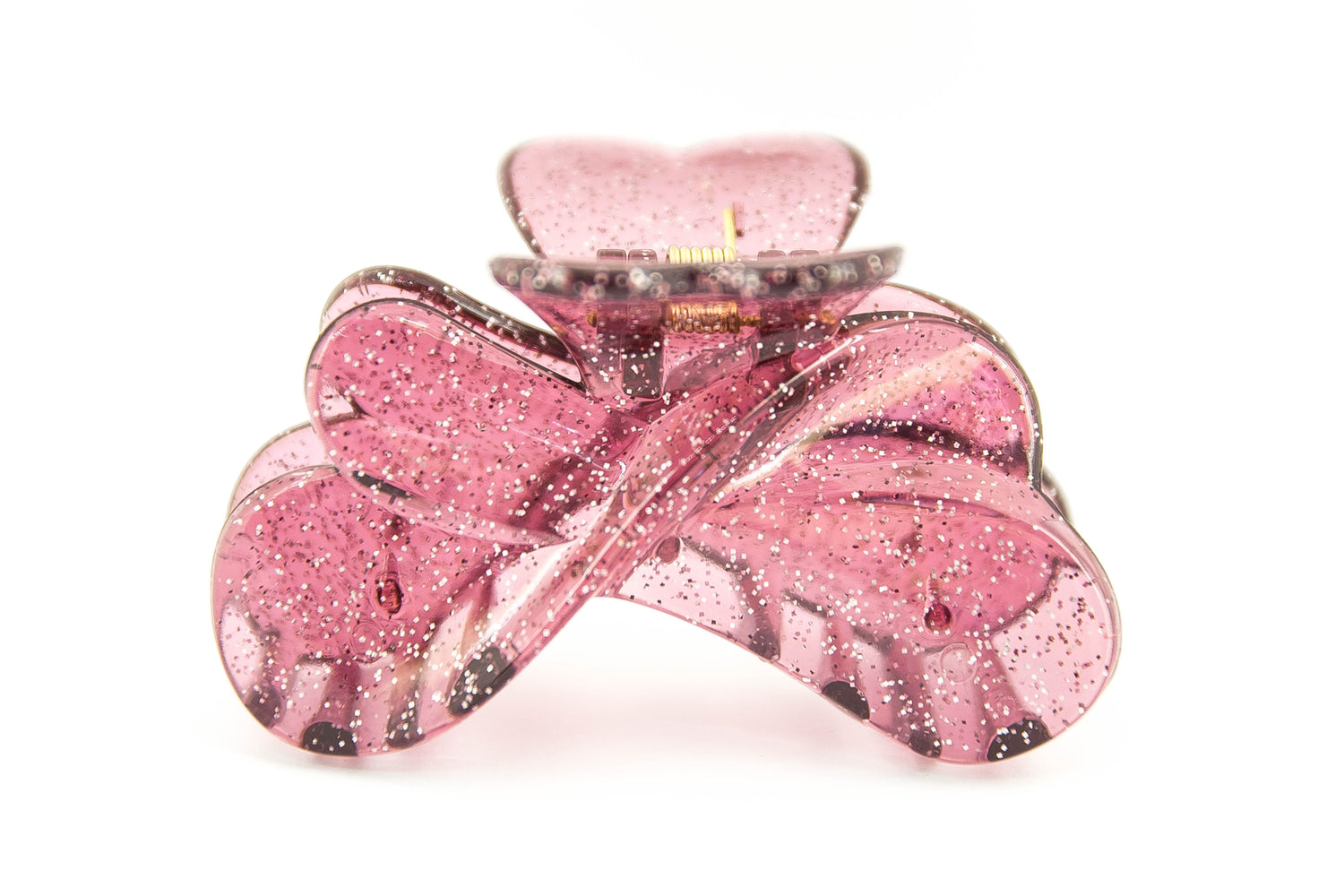 Twist Hairclip - Bordeaux Glitter