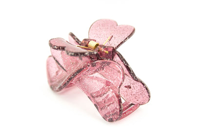 Twist Hairclip - Bordeaux Glitter